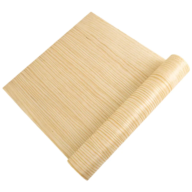 0.2mm Natural Wide New Zealand Pine Wood Veneer Straight Grain for Surface Furniture and Doors Cabinets Decor Panels L:250*57cm
