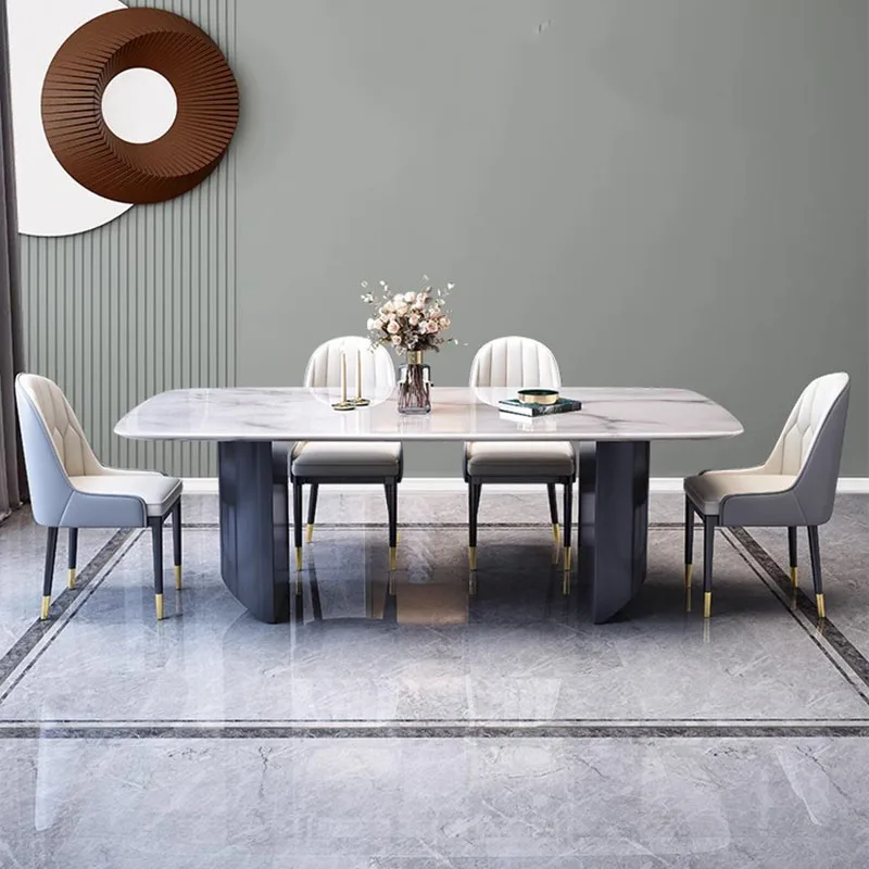 Modern Luxury Dining Table Rectangle Italian Style Living Room Dining Table Nordic Minimalist Mesas De Comedor Furniture