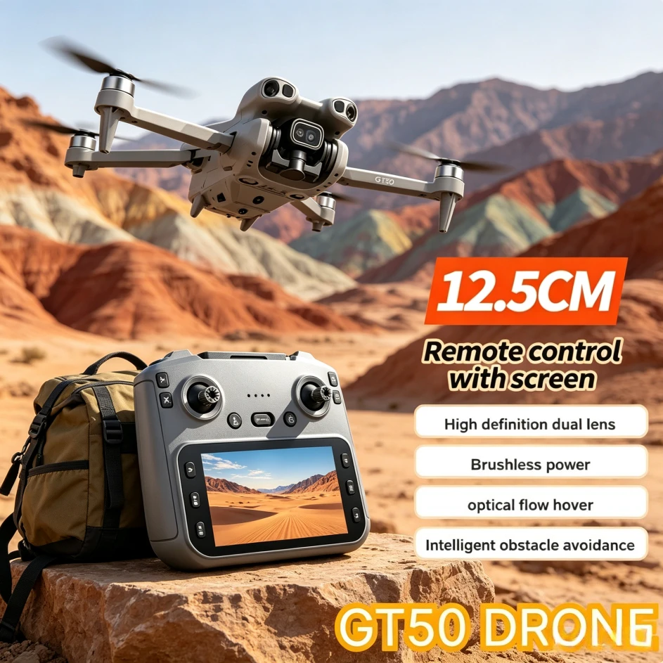 Original GT50 GPS Drone 8K HD 5G WIFI FPV Screen Remote Control Brushless Motor Lightweight Professional Aerial Quadcopter