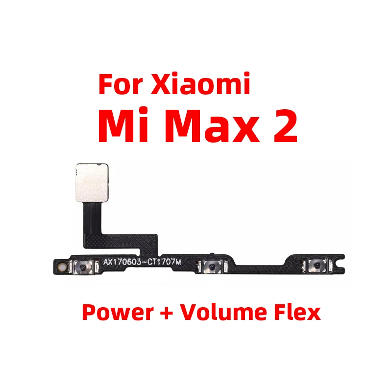 For Xiaomi Mi Max 2 Power ON OFF Volume Camera Key Button Switch Flex Cable Replacement