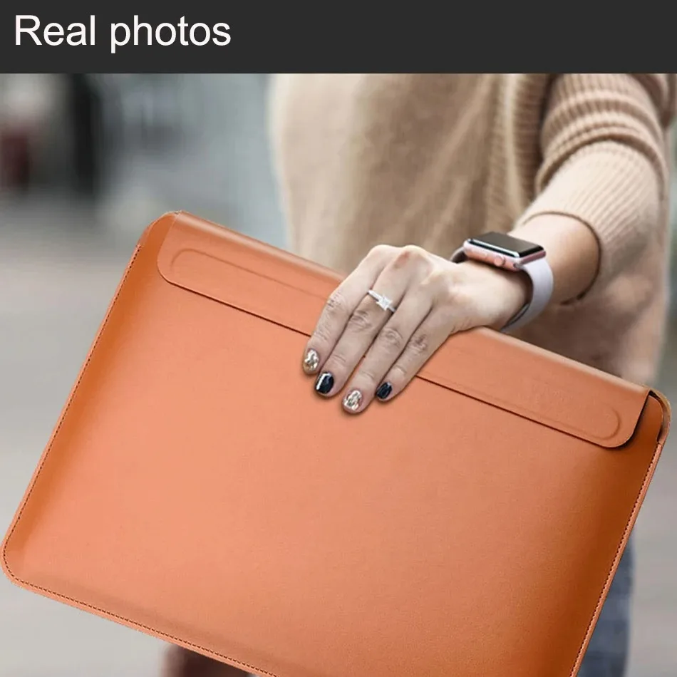 New Laptop Sleeve for MacBook Air 13 Case A2337 A2179 Pro 13 A2338 Waterproof Leather Laptop Bag for MacBook Pro 14 A2442