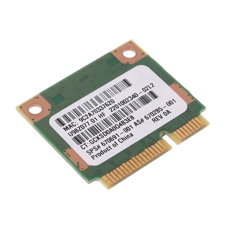 Tarjeta inalámbrica RT5390 Half Mini PCIe Wlan SPS 670691-001 para RaLink HP436 CQ45 G4 4340S 4445s SPS 691415-001