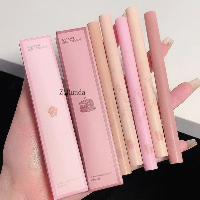 * Rossetto lipliner opaco a 5 colori, impermeabile, durevole, rimpolpito, colore labbra naturale, contorno 3D