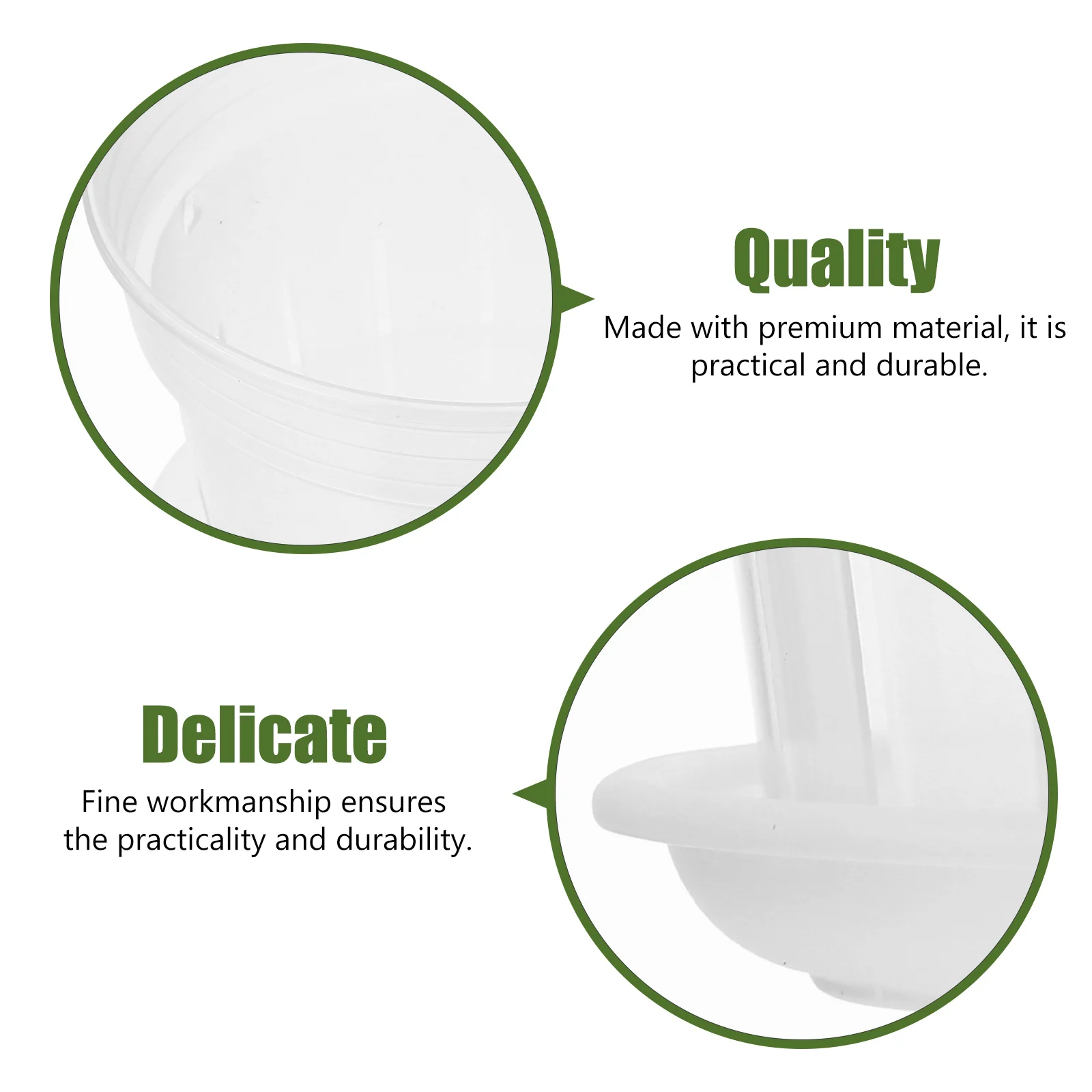 

1Set Orchid Planter Pot Plastic Rounded Flowerpot with Ventilate Holes Durable Breathable Plant Nursery Pot for Indoor Balcony