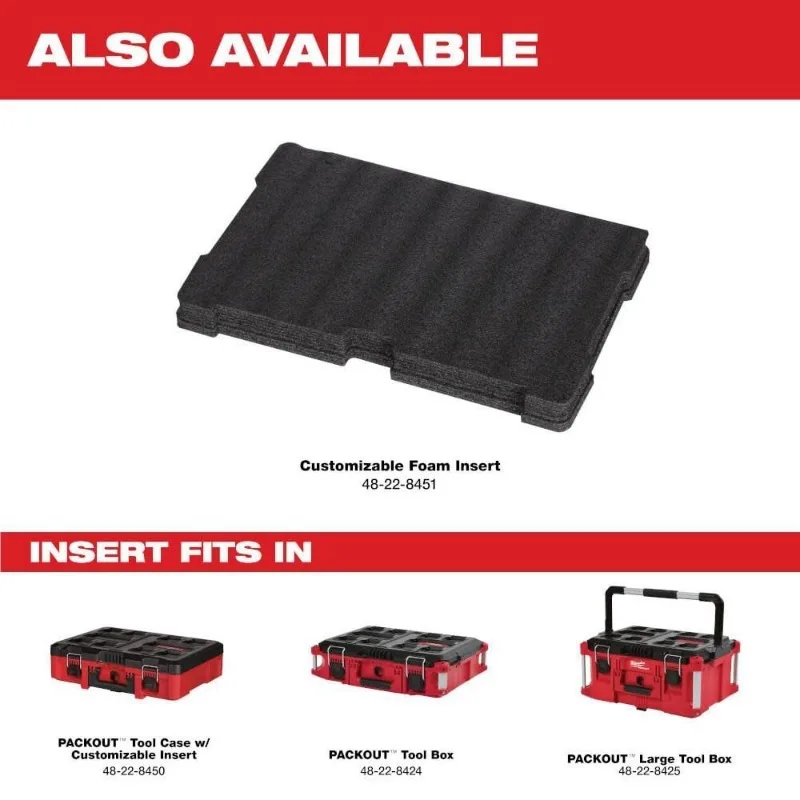 Milwaukee 48-22-8425 PACKOUT™ Large Tool Box Power Tool Accessories