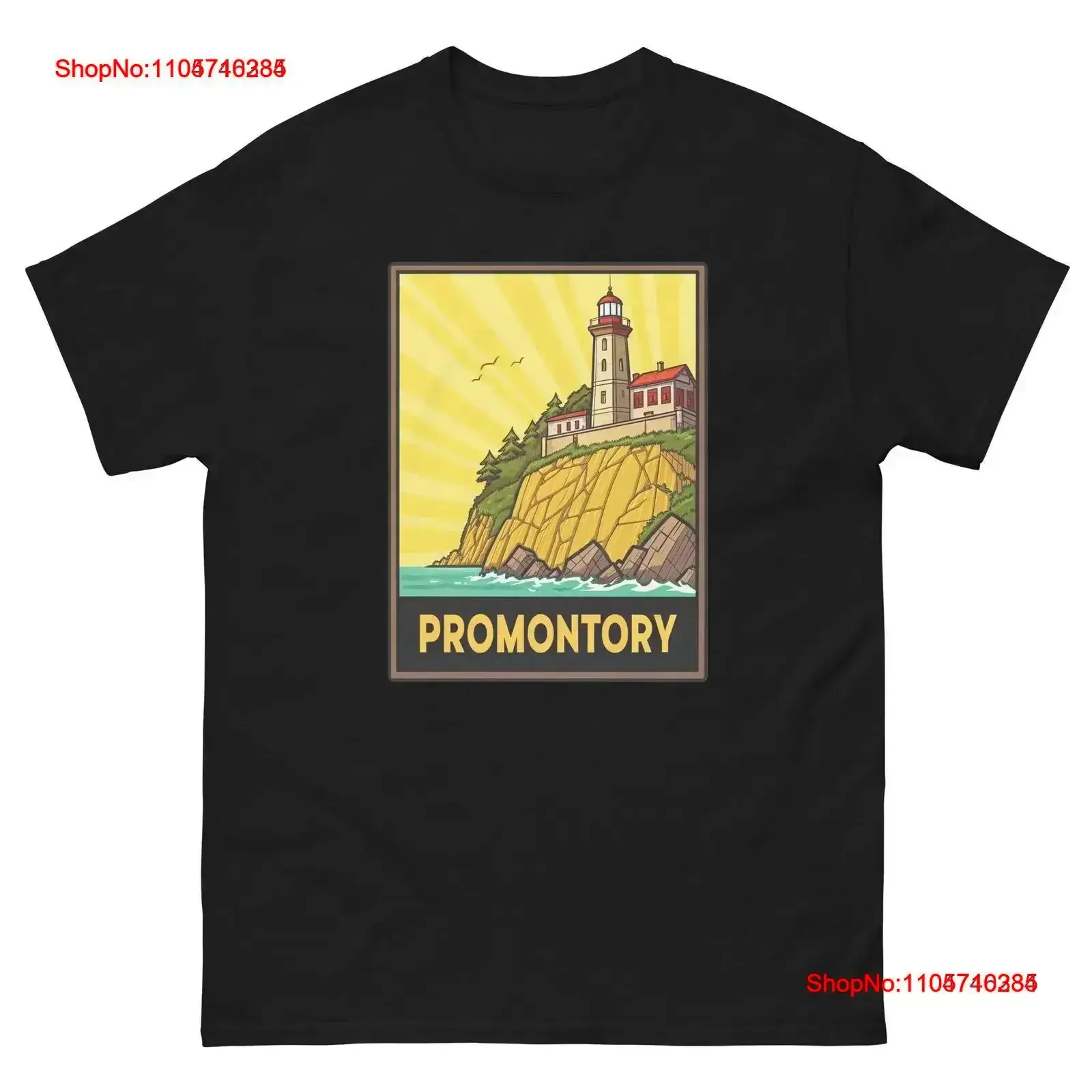 Promontory Geographical Landscape Location Scenery T Shirt vintage Washed homme graphic streetwear Comfortable Soft vintage