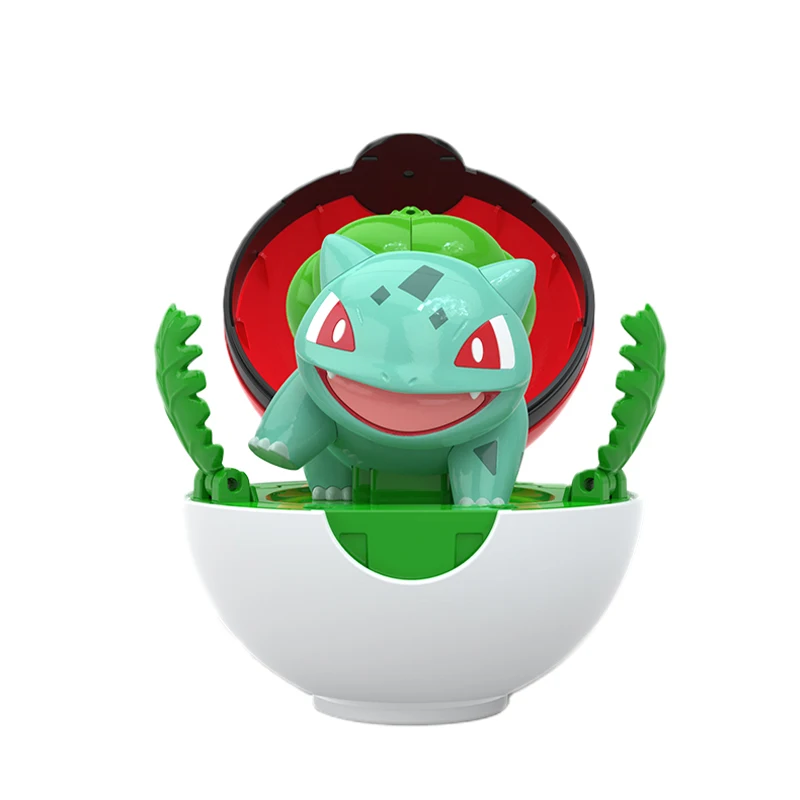 Pokemon Figur Bulbasaur Eevee Charmander Squirtle Pikachu Piplup Cubone Mimikyu Jigglypuff Pokeball Spielzeug Ornament Puppe