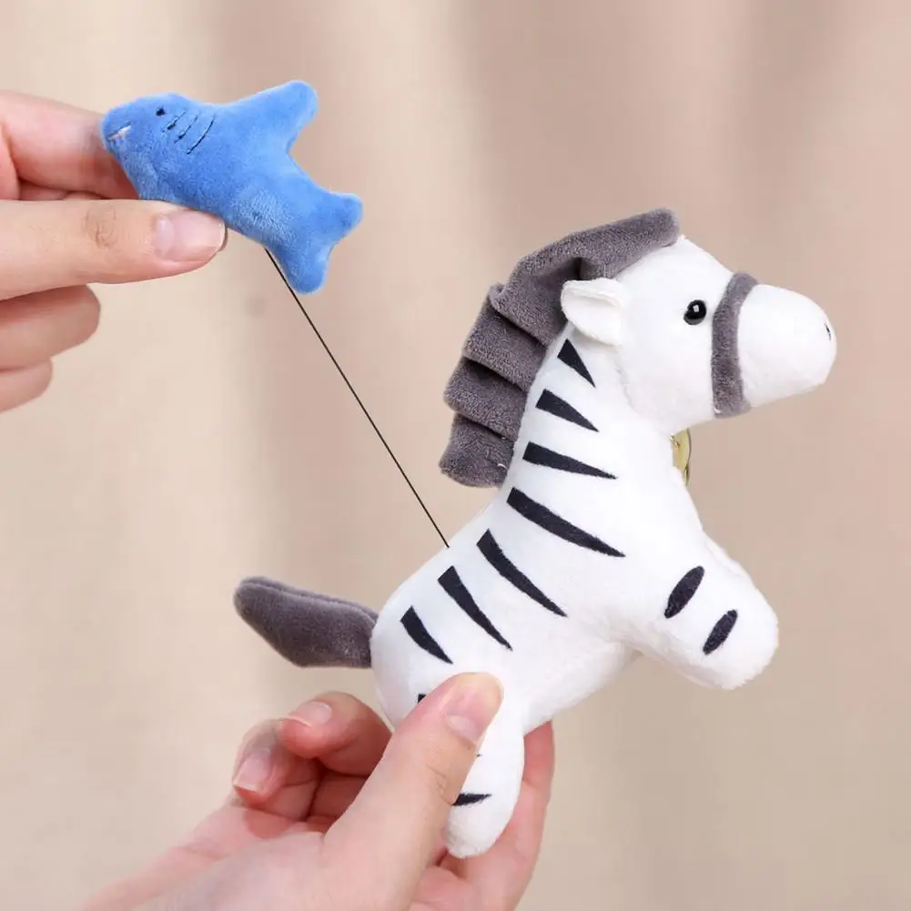 Accesorio para bolso pequeño, tiradores colgantes de felpa bonitos para bolsos, diseño de cebra, elefante, abeja, tiburón, perchas decorativas, bolso divertido