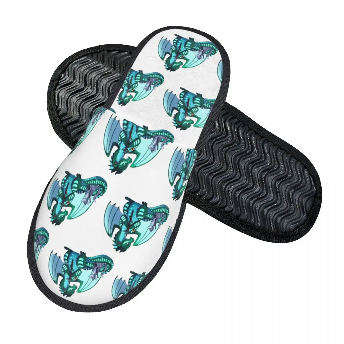 Custom Wings Of Fire & Warriors - Turtle And Jayfeather Slippers Memory Foam Warm Soft Women House Slipper Indoor Comfy Shoes