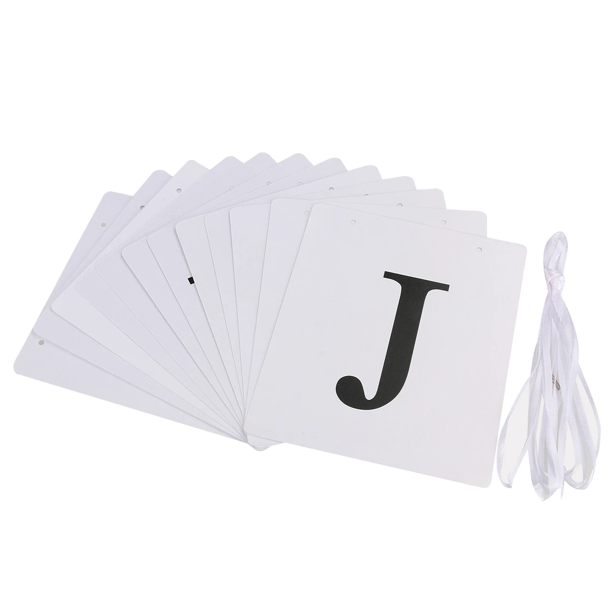 

Just Married Banner Wedding Party Decoration Paper Bunting Bridal Shower Garland Pre-Folded String Rope Letters Event Party