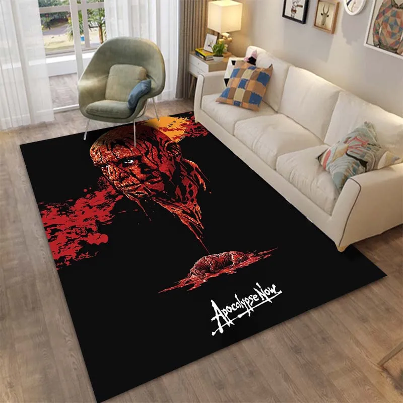 Apocalypse Now Poster Rug Floor Mats Carpet for Living Room Bedroom Doormat Plush Non-slip Chair Floor Mat Bathroom Carpet Gift