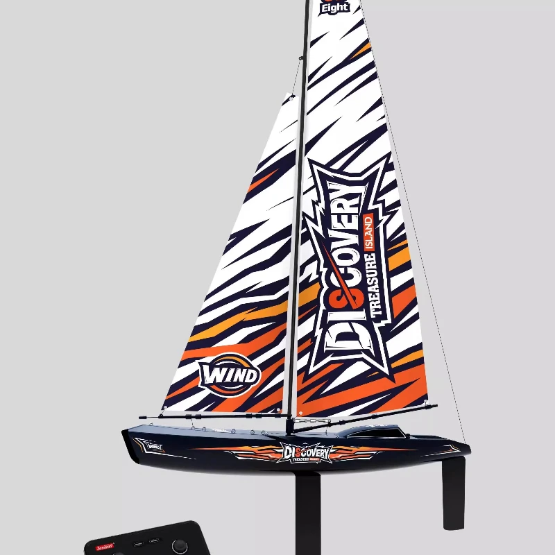 Remote Control Boat Model 65.5cm Josway8810 RC Sailboat Pure Wind Power 2.4Ghz Radio