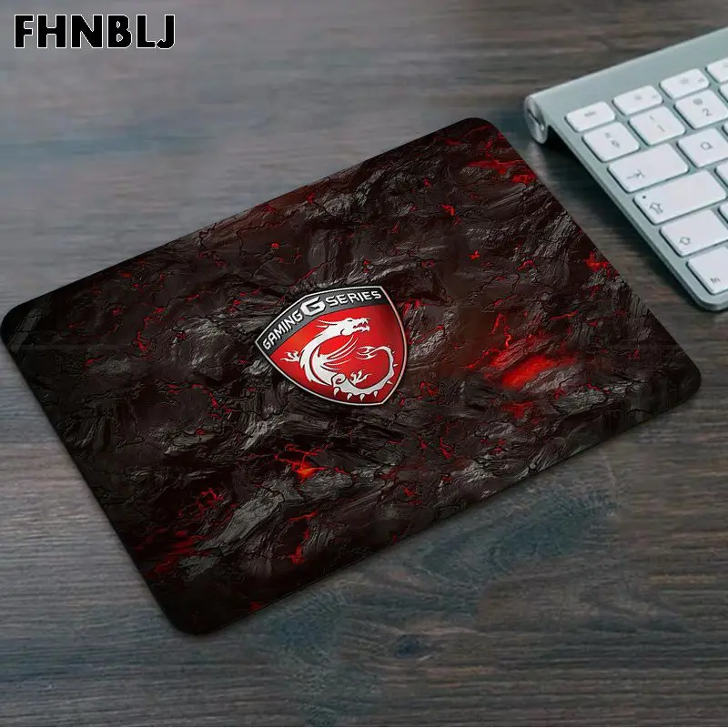 FHNBLJ Custom Skin MSI Dragon Logo Rubber Mouse Durable Desktop Mousepad  Top Selling Wholesale Gaming Pad mouse