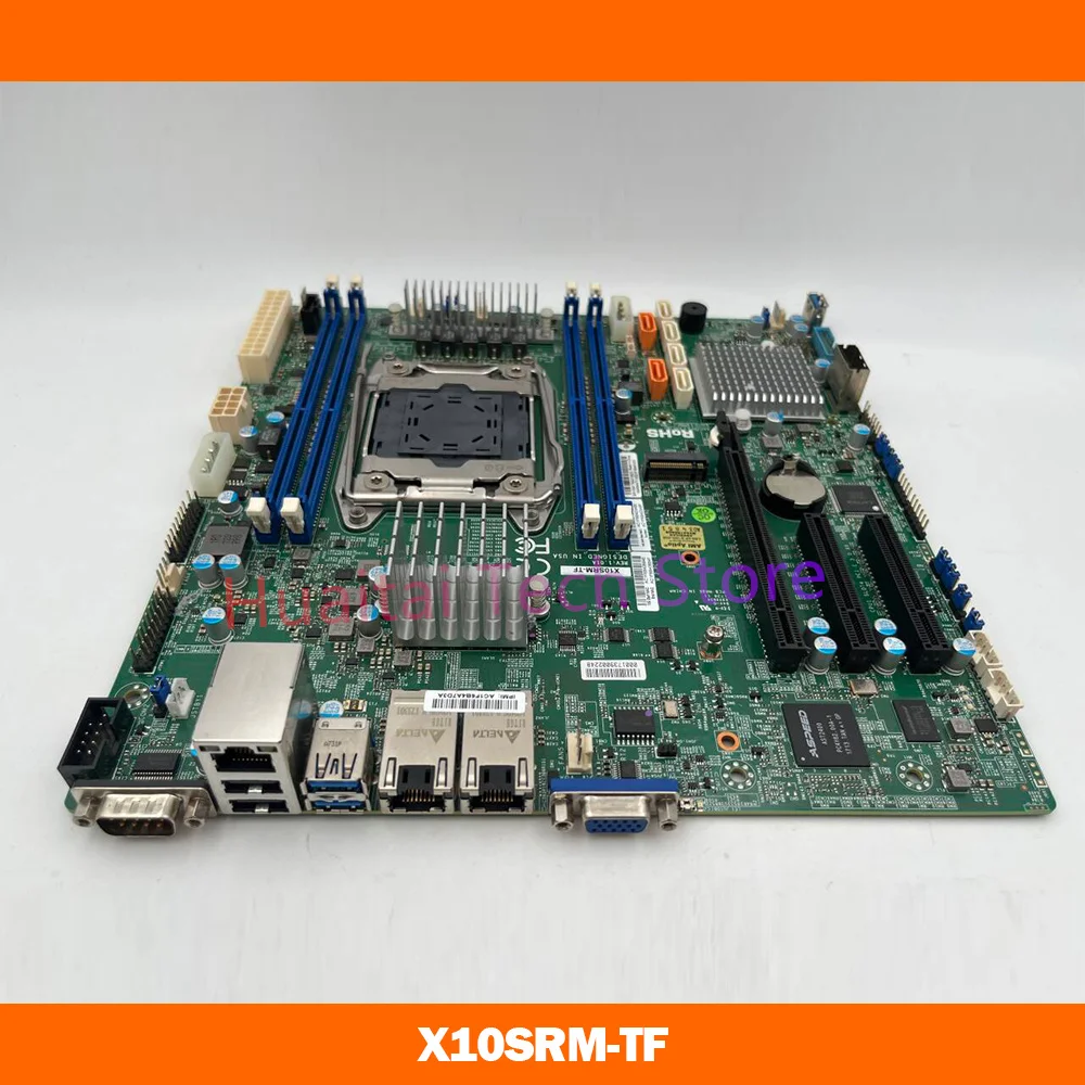 For Supermicro Motherboard LGA 2011 Xeon Processor E5-2600/1600 v4 / v3 Dual 10GBase-T LAN Ports X10SRM-TF