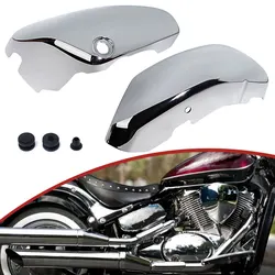 Motorcycle Chrome Left Right Battery Side Cover Fairing Protector For Suzuki Boulevard Voluisa C50 VL400 VL800 2005-2017