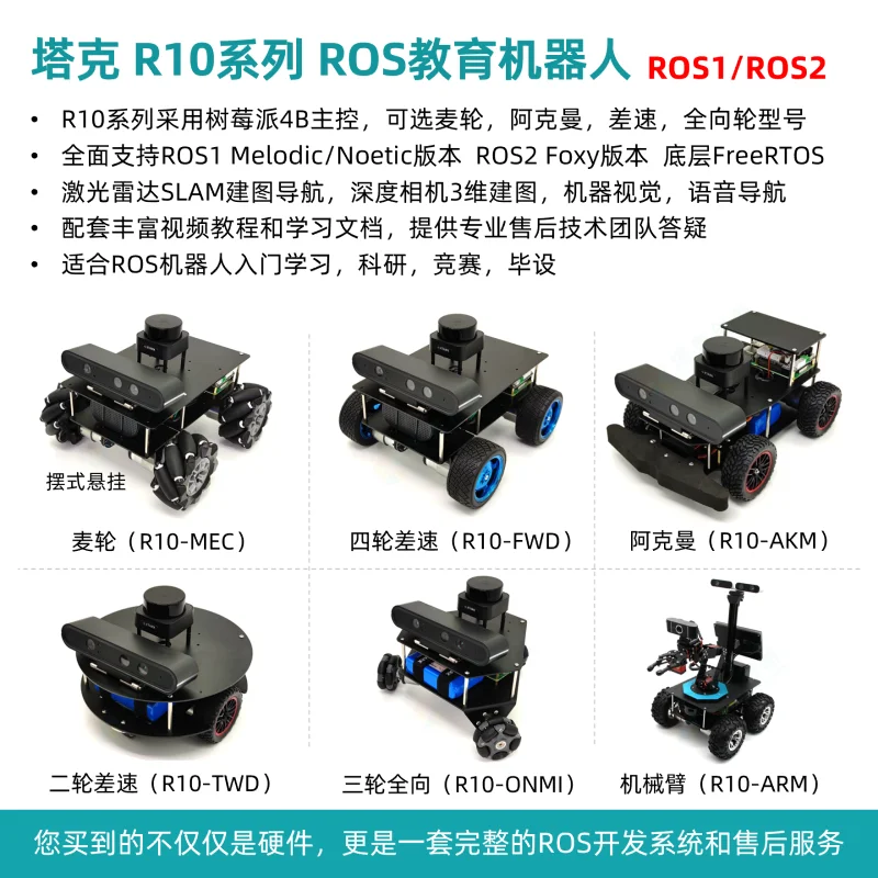 R O S Robot Differential Unmanned Car M/ec/a/num Wheel R/a/s/p/b/e/rry P/i All Open Source J/e/t/son Na/no