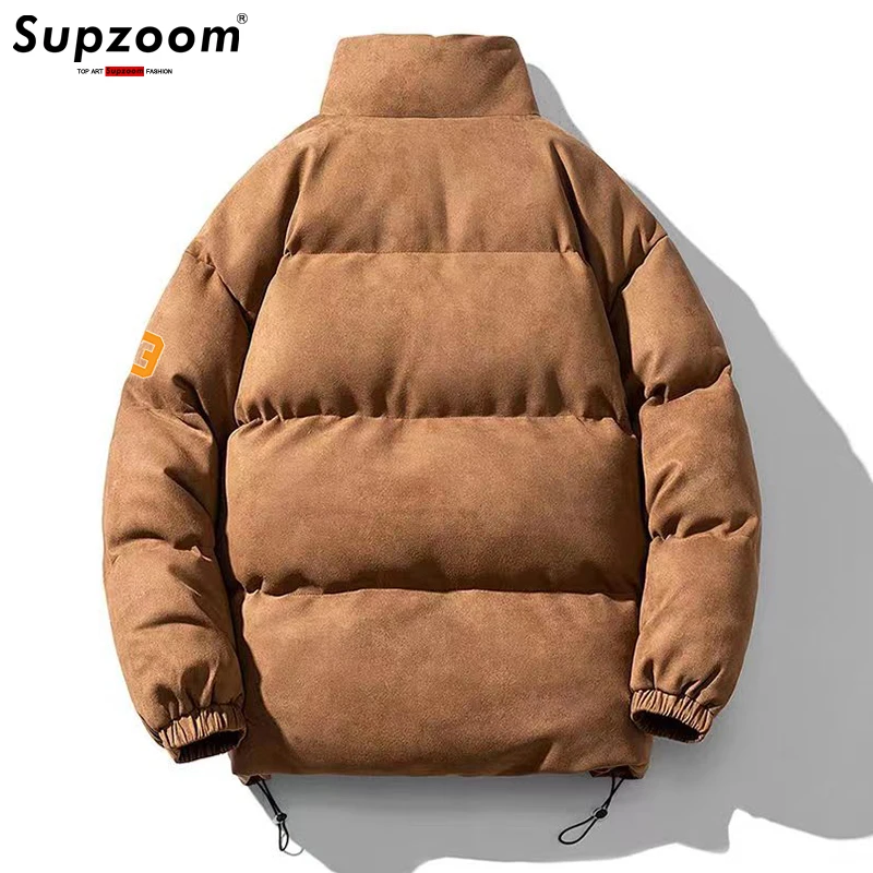 Supzoom New Arrival Autumn And Winter Loose Casual Retro Suede Cotton-padded Bf Style Couple Handsome Warm Jackets Men Coat