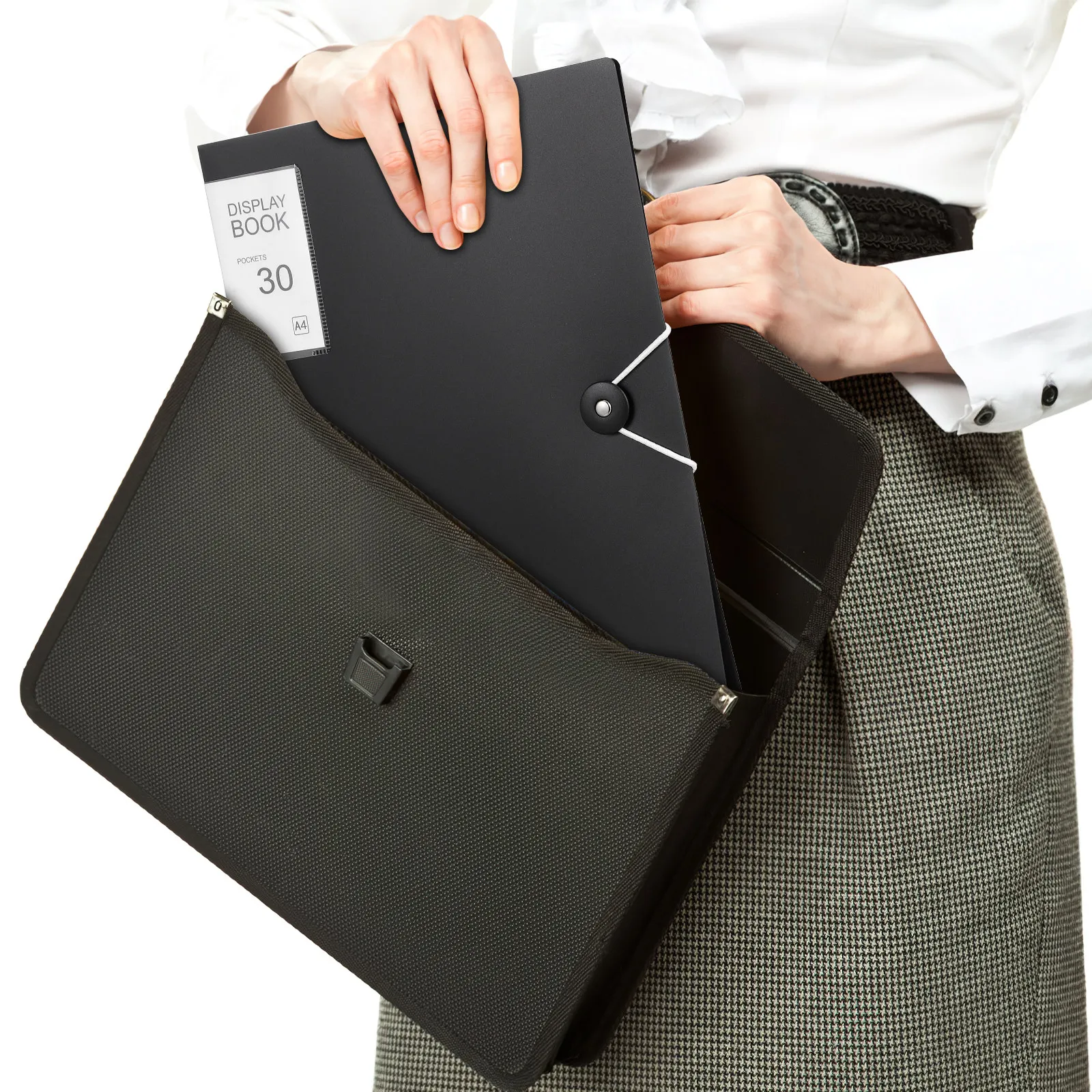 

Набор из 5 папок-портфолио формата А4 с прозрачными пластиковыми вкладышами, большой емкости, для документов и презентаций