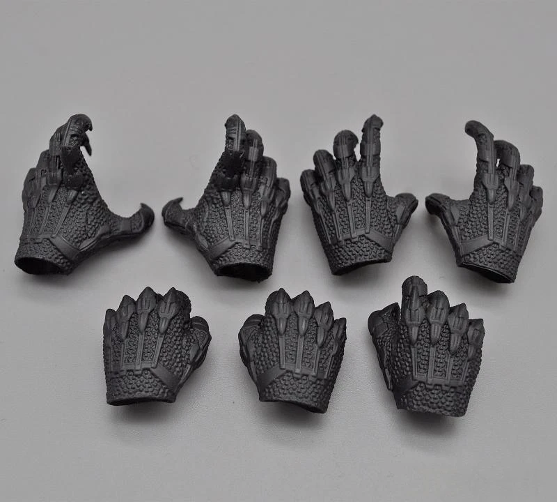 Hottoys HT 1/6 Zwart Gehandschoende Hand Model 7 stks/set Accessoires Fit 12 "Action Figure Scène Component