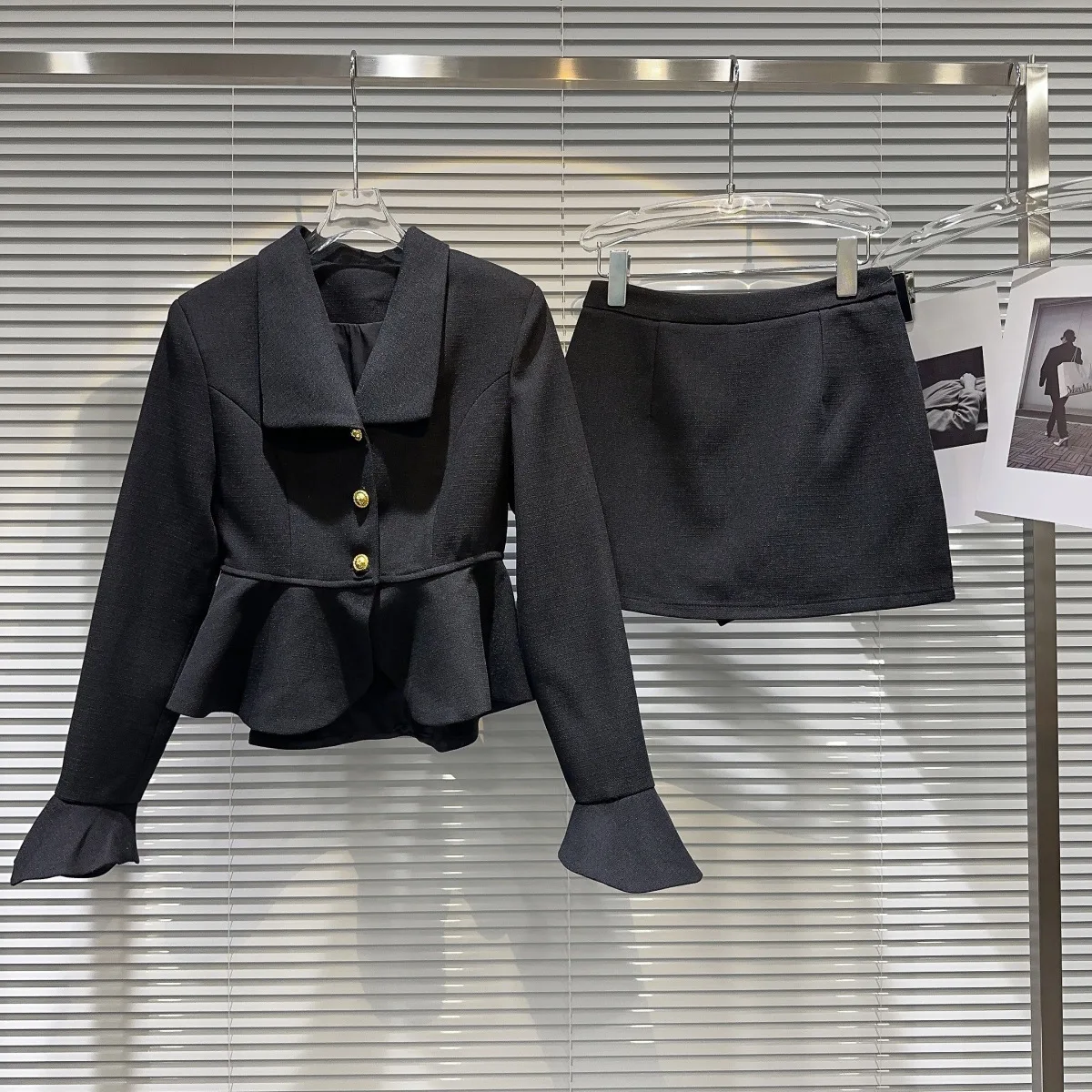 

Высококачественный роскошный комплект из двух предметов с небольшим ароматом, женская короткая куртка, пальто + юбка, костюмы, корейская милая модная одежда из двух предметов