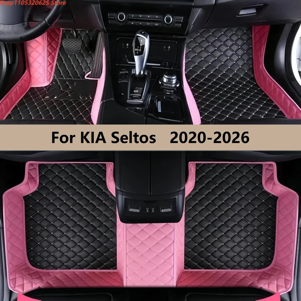 

For KIA Seltos 2020 2021 2022 2023 2024 2025 2026 Car Floor Mat Custom Full Coverage Foot Pads All Weather