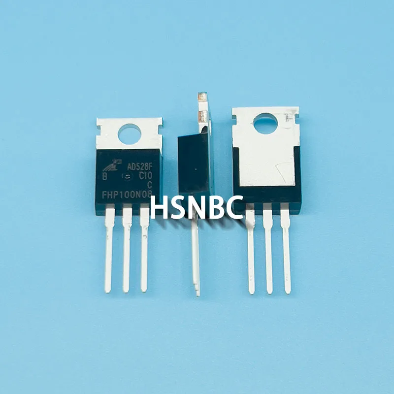 10Pcs/Lot FHP100N08 100N08 FHP100N08B TO-220 80V 100A MOSFET N-Channel Power Transistor 100% New Original