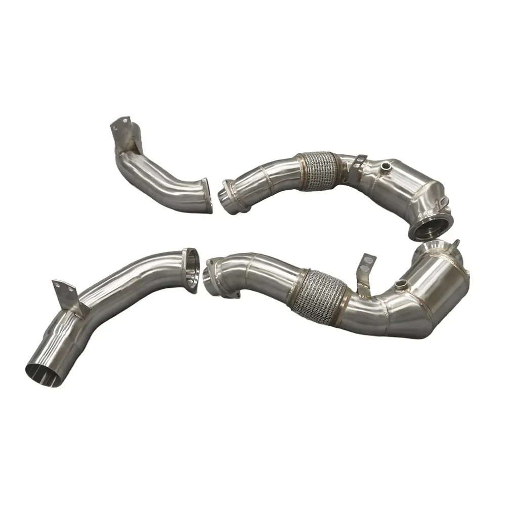 Для bmw 850I X5 X5M 2012-2018 выхлопная прямая водосточная труба G14 G15 G16 G05 G30 F07 F10 N63 4,4T выхлопная труба