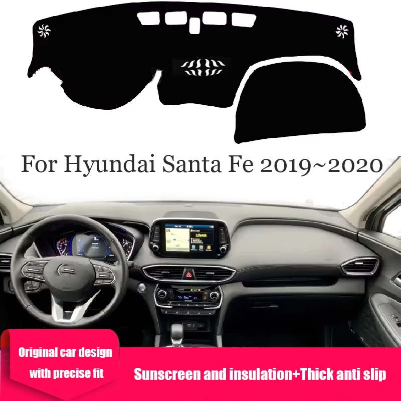 

Car Accessories Dashboard Cover Dash Mat Dashmat For Hyundai Santa Fe 2019~2020 LHD Dash Board Cover Pad Sun Shade Car Stickers