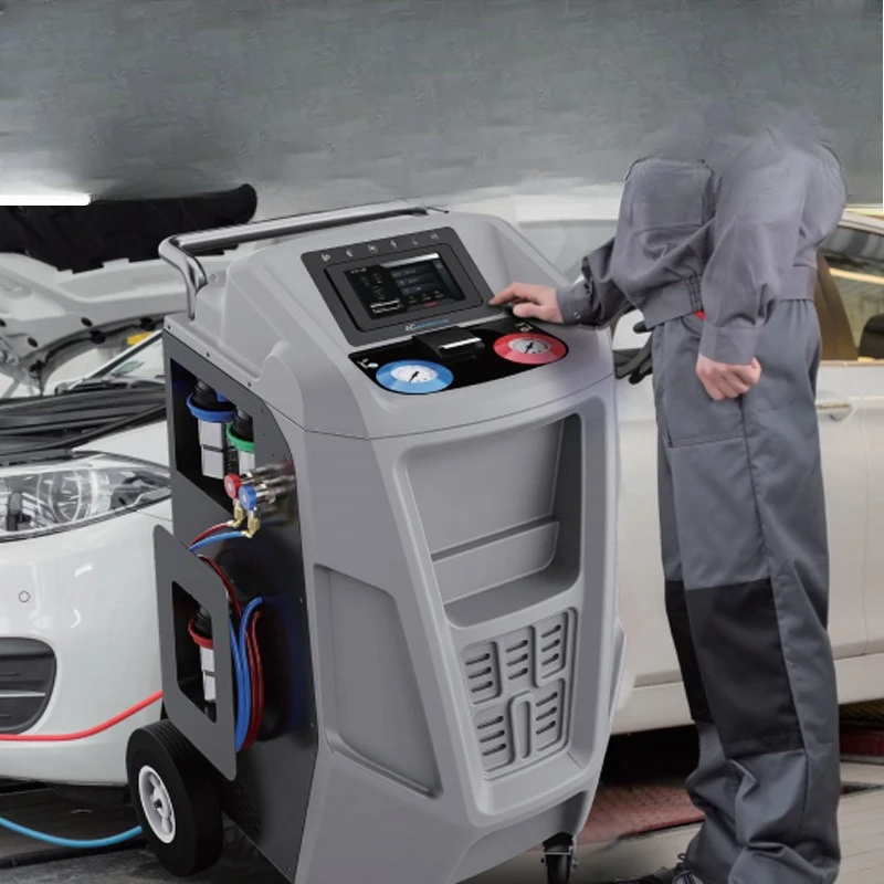 

Fully automatic refrigerant recovery and filling machine and diesel hybrid tram