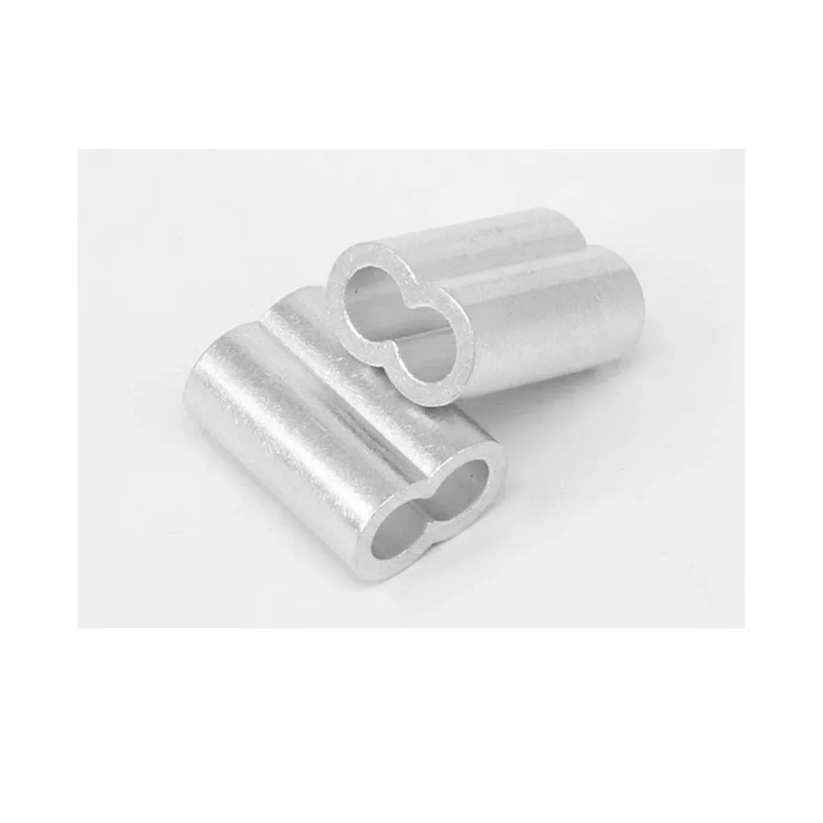 Luva de alumínio e aço Wire Rope Clamp, 8-Shaped, 1.0mm-12mm