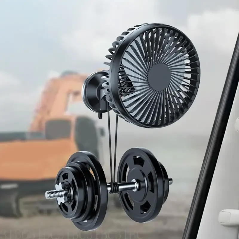

USB Fan, Rechargeable Portable Fan, Clip on/Suction Cup Fan,Vehicle Cooling Fan Car Powerful 3 Speed Cooling Fan