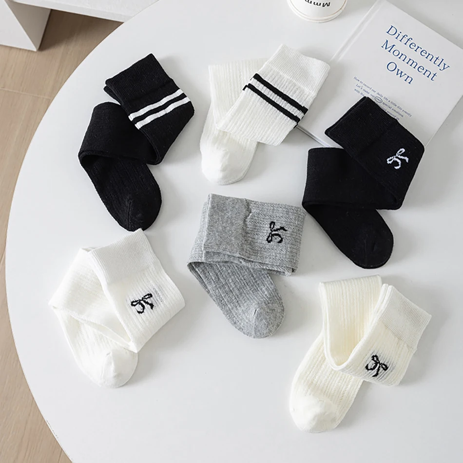 

Summer Girl Breathable Mesh Sock Soft Skin Friendly Lace Socks Kids Korean Bow-knot Tights Spring Knee Stockings Girls Clothes