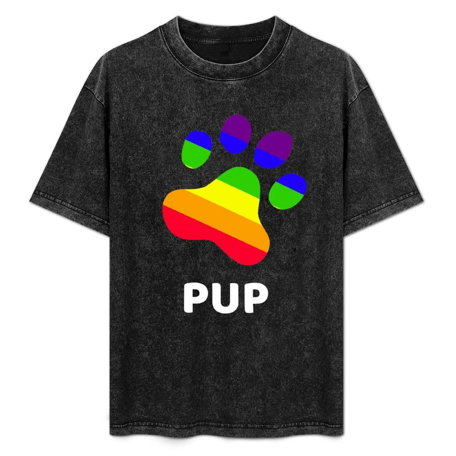 

Rainbow Pup Paw T-Shirt Casual Daily Outfit T-Shirt
