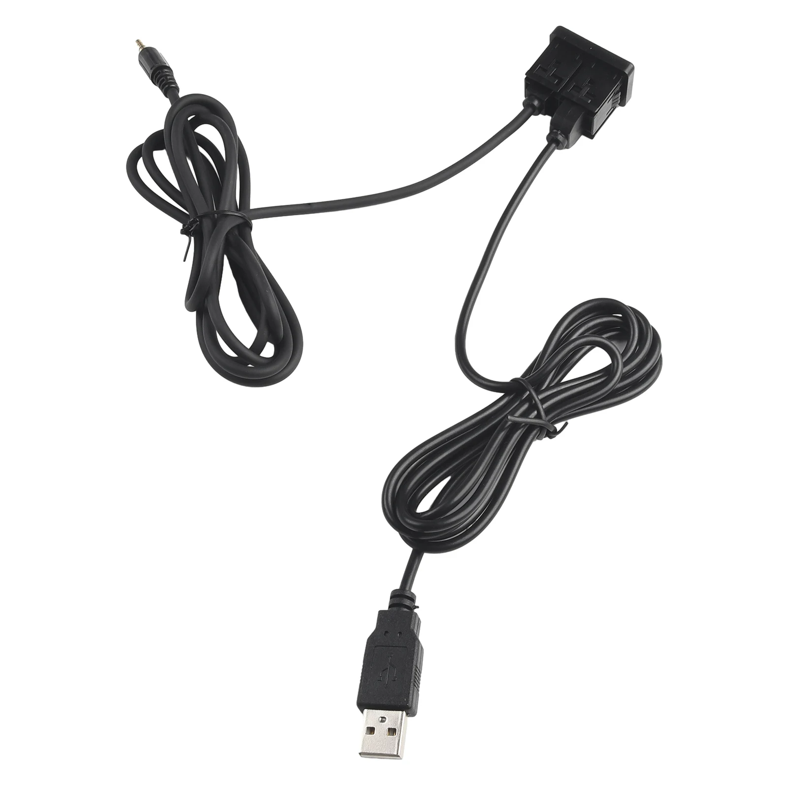 Auxiliary USB Panel for Car Dash Flush Mount Dual USB Extension Adapter Install With Ease Excellent for Bike Marine Motor
