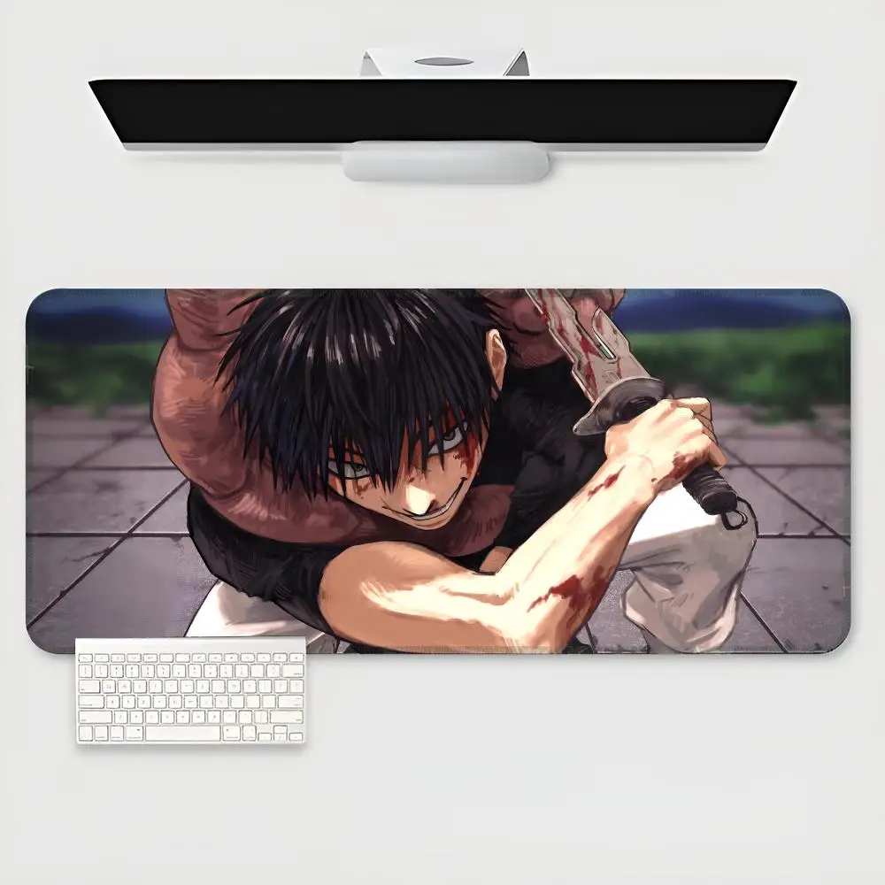 Anime J-Jujutsu Kaisen Fushiguro Toji  Mouse Pad E-sports players game teclado XXL Large Computer Laptop Non-slip Keyboard Desk