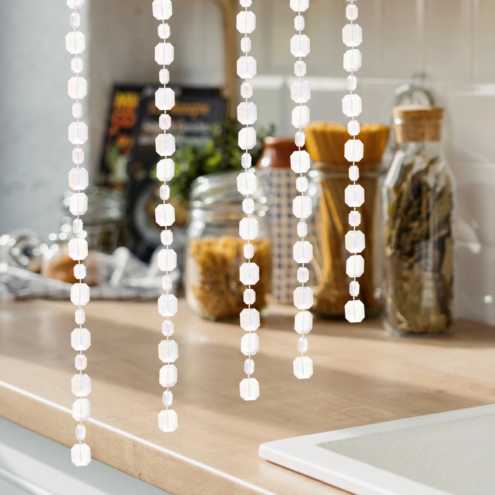 

Pearl Beads Diy Beads Roll Decorative String for Home Party DIY Scene Props Acrylic Pearl Chain