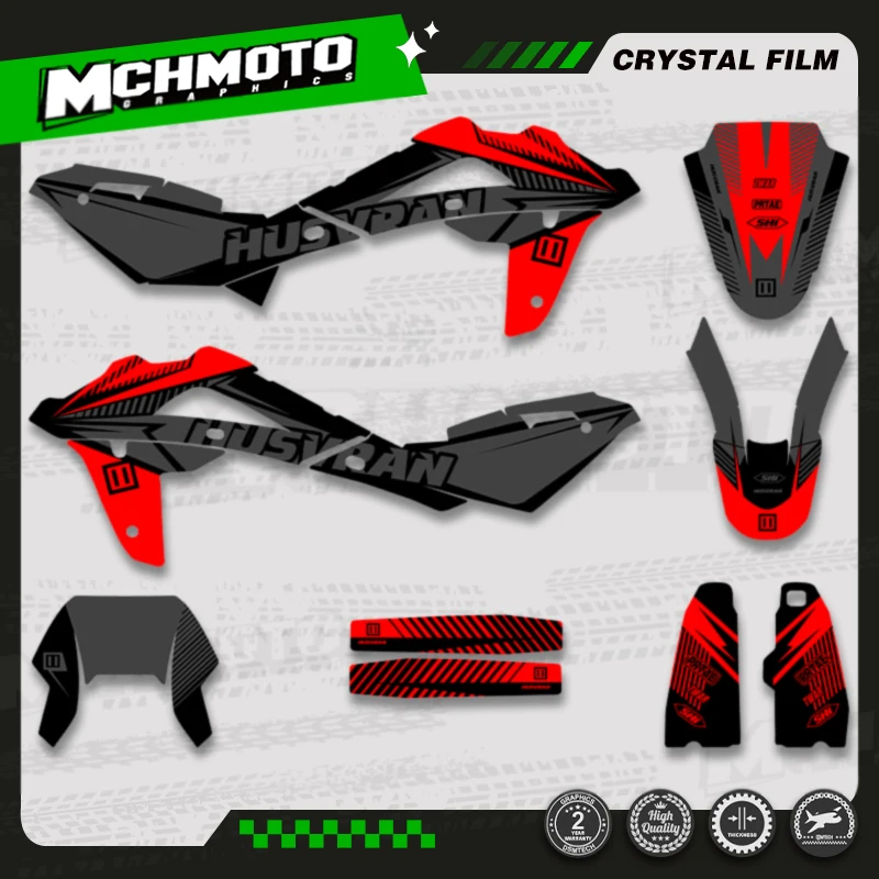 MCHMFG Custom Graphice Decal Stickers Kit For Husqvarna TE 250 TE 250 2008 2009 2010 2011 2012 2013