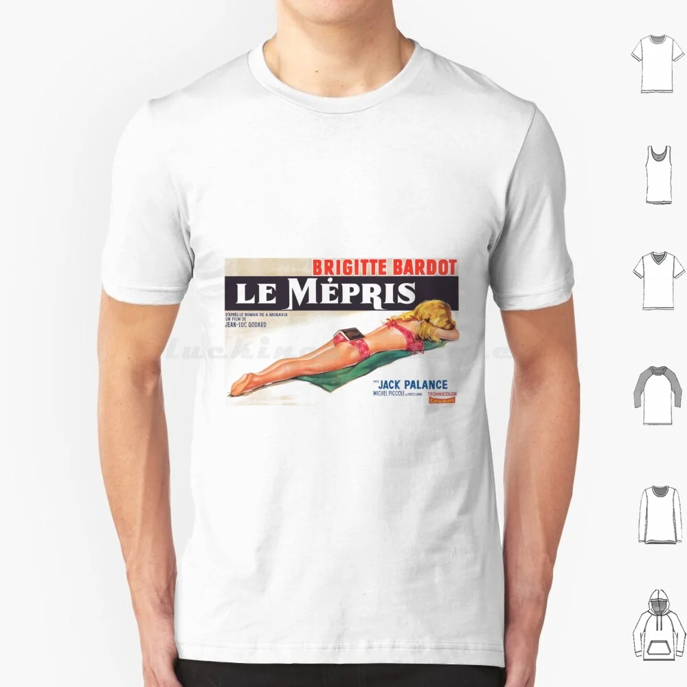 Le Mepris T Shirt Cotton Men Women DIY Print Brigitte Jean Luc Godard Godard Cinema French Cinema French Movies Movies New Wave