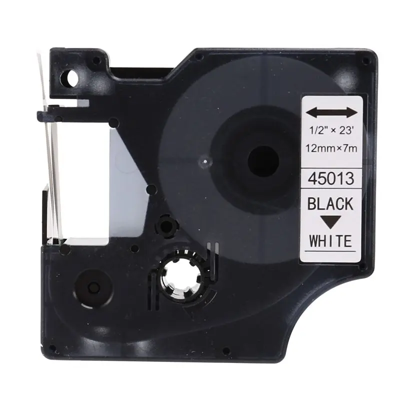 30Pcs Compatible For Dymo D1 Label Maker/Tape 45013 Black On White Label Ribbons Compatible For Dymo Label Manager