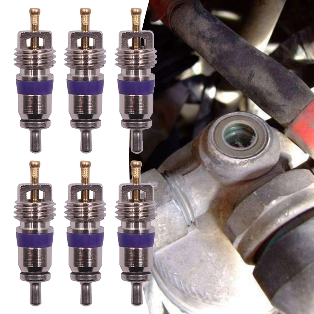 Noyau de Valve de climatiseur de voiture, 6 pièces, pour compatibilité R134a, BMW, Mini, Rover, Mercedes, climatiseur