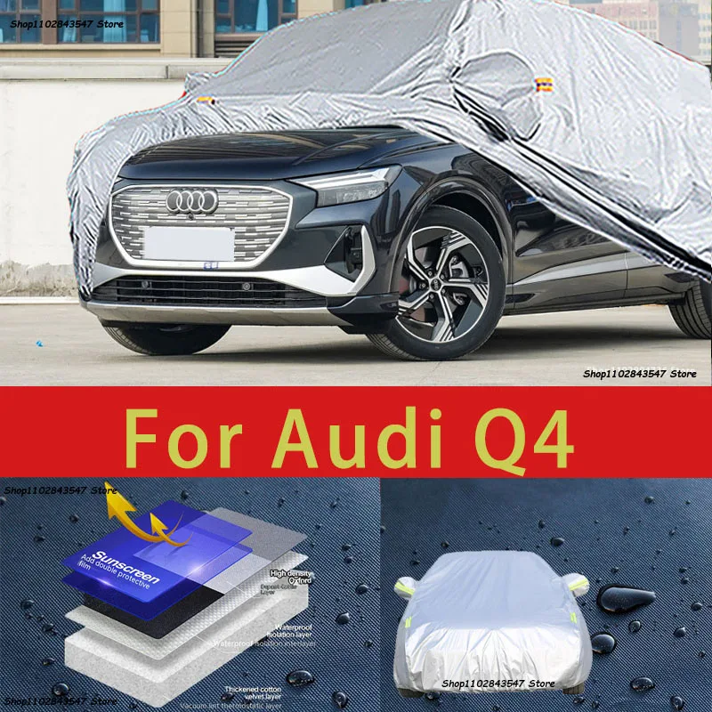 

Защитный чехол для AUDI Q4, защита от солнца, защита от охлаждения, автомобильная одежда, защита краски автомобиля