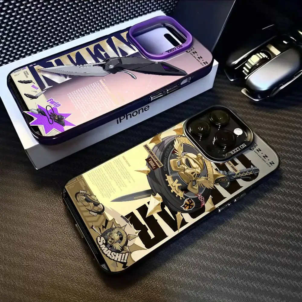 

equip Zenless Zone Zero Zzz Phone Case For IPhone 16 15 14 13 12 11 Pro Max Black Matte Multicolor Laser Aurora Funda