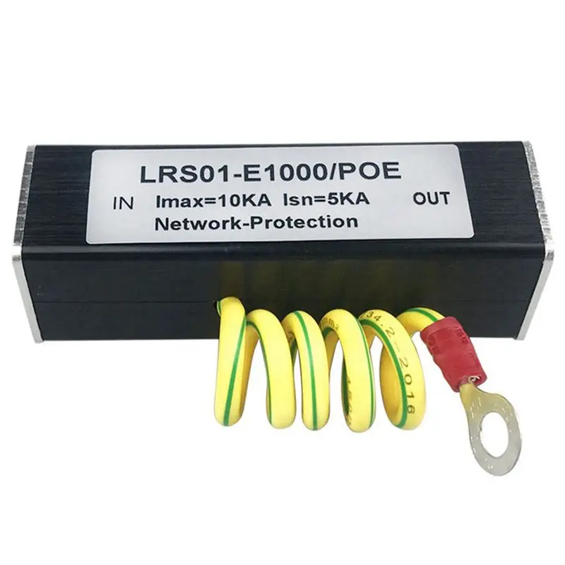 Ingenious-10X 100/1000M POE IP Camera Network POE Switch RJ45 & POE Surge Protector Protection Device Arrester SPD 1000M