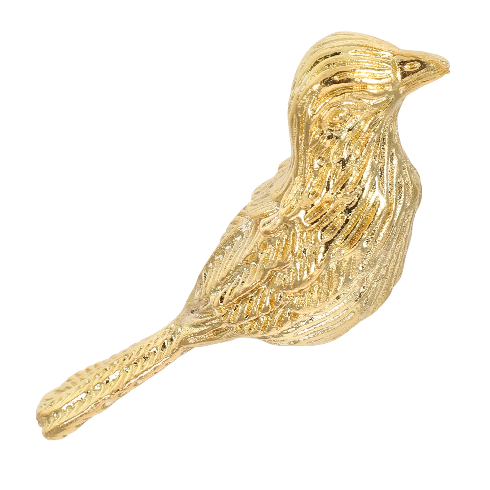 

Cabinet Drawer Handle Bird Pulls Zinc Alloy Knobs Animal Shape Gold Color Smooth Finish Durable Material Modern Design Wardrobe