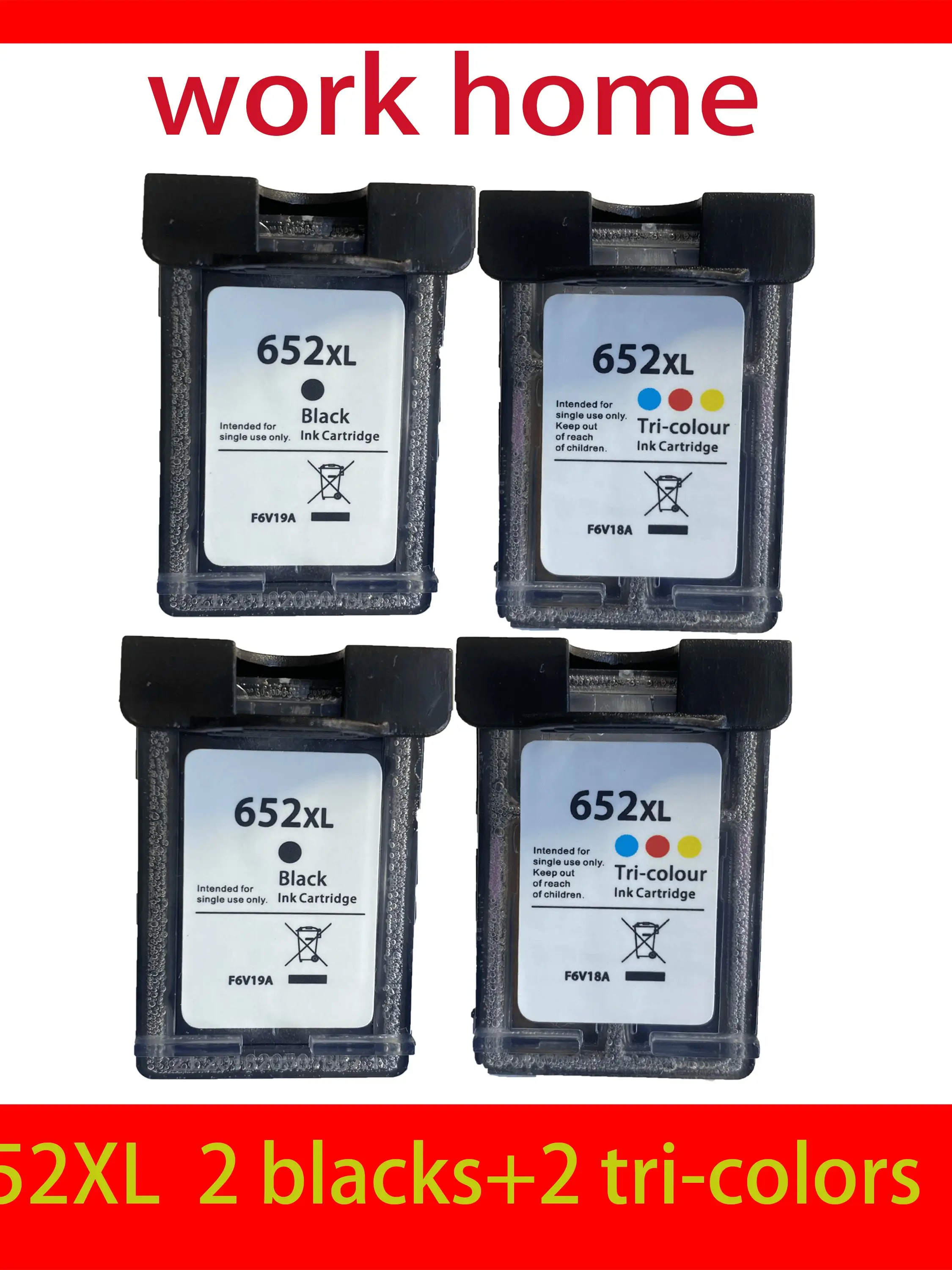 Compatible for hp652 Ink cartridge replacement for HP 652XL for HP 652 Deskjet 1115 1118 2135 2136 2138 3635 3636 3835