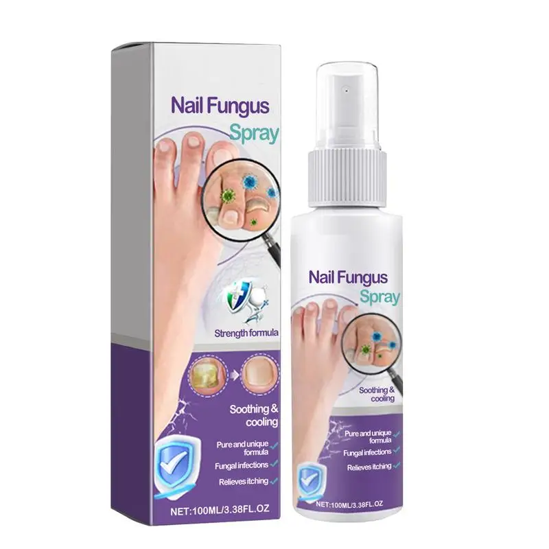 Spray For Toenail Extra Strength Nail Repair Toenail Spray Nail Renewal Liquid Soothing & Cooling Nail Care For Damaged &