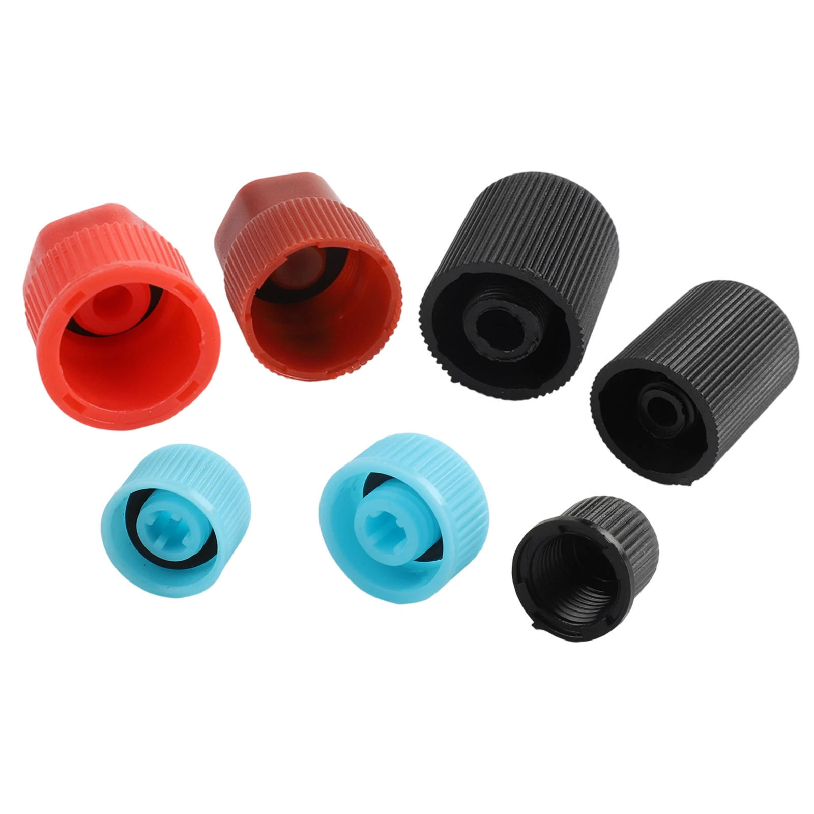 

77pcs AC Valve Core Dust Cap Set for R134a R12 Effective Sealing and Protection for Air Conditioning System Components