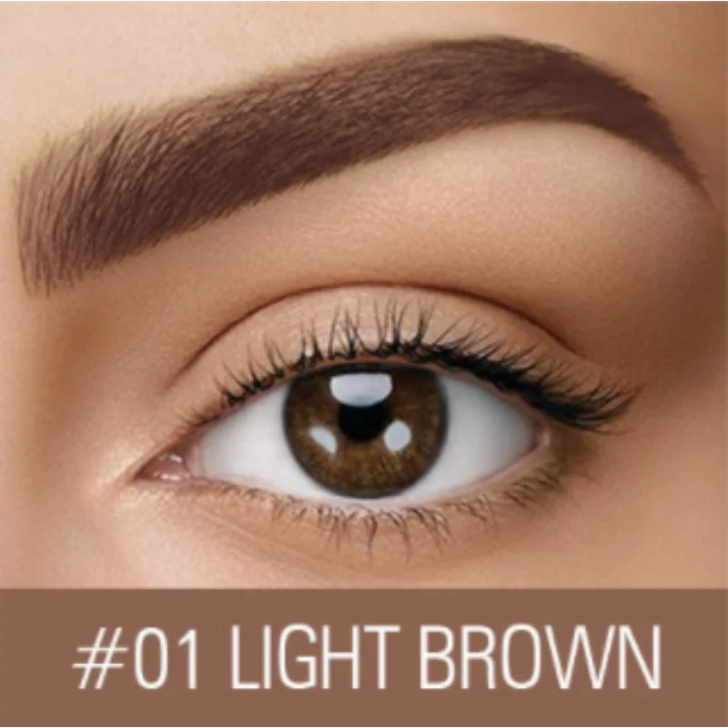 Pomada para sobrancelhas tingida, pomada para sobrancelhas, à prova d'água, secagem rápida, natural, longa duração, altamente tingida, líquida, maquiagem para os olhos