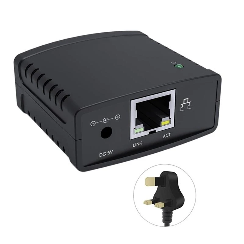 Q5WA USB2.0 СЕТИНГОВОЙ ПЕЧАТНЫЙ СЕРЕР ПЕЧАТЬ СЕРЕР ПОДЕРЖКА СЕРЕР для USB Printers LPR Print