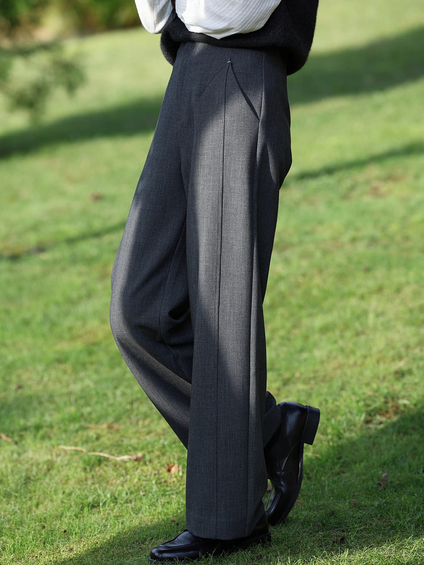 

Брюки с прямыми штанинами, легкие в уходе, узкие брюки для глаз, длинные женские брюки из полиэфирного волокна для поездок на работу Faion